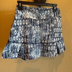 Dona Jo Skirt Skort blue and white  Athletic Tennis Golf Pickleball size 2 (L)